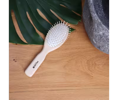 Faller Pneumassagebürste oval, Bürstenkörper und Stifte aus Buchenholz, 9 reihig