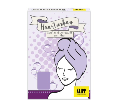 Haarturban digital lavender