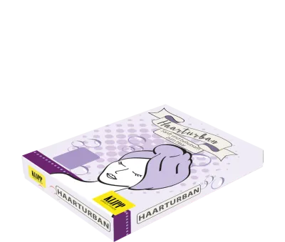 Haarturban digital lavender