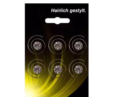 Hairlich gestylt Curlies Strass klein