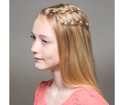 Hairlich gestylt Curlies Strass klein