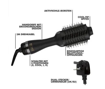 Hot Tools Prof. Black Gold Volumiser Bürste