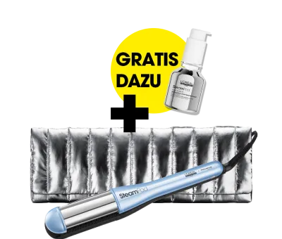 L'Oréal Pro Steampod Dampfglätteisen 4 All-in-One Stylingtool Glacial Utopia Edition inkl. Glättungsserum