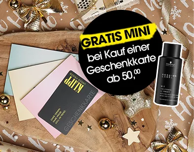 Gratis Mini bei Kauf einer KLIPP Geschenkkarte ab €50